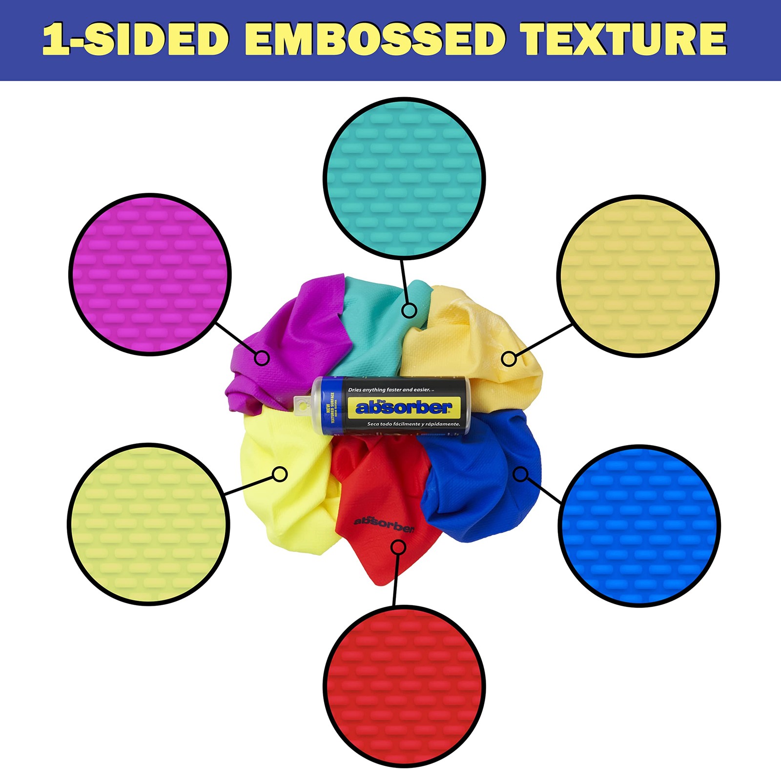 CleanTools the absorber® Small 13" x 17" Assorted 3-Pack, Color