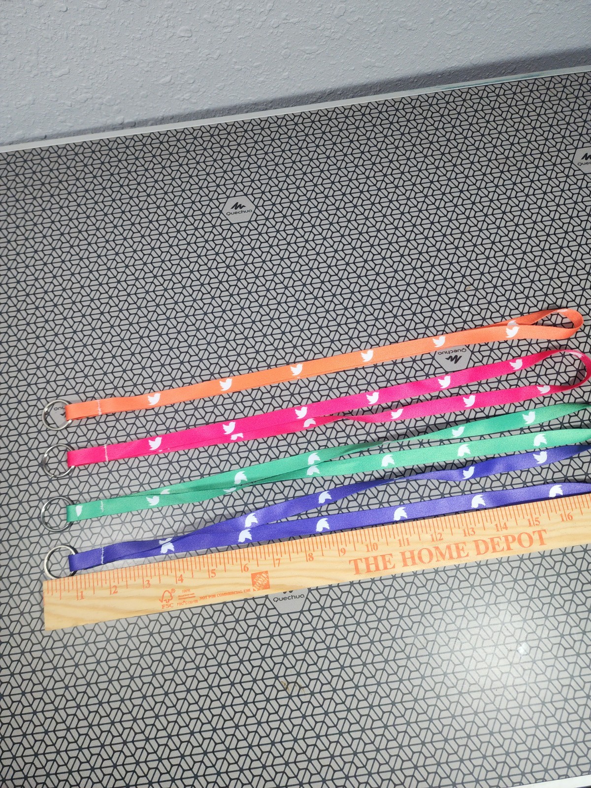 Lot Of 4 Twitter Blue Bird Logo Lanyard Company Employee Swag Discontinued Logo