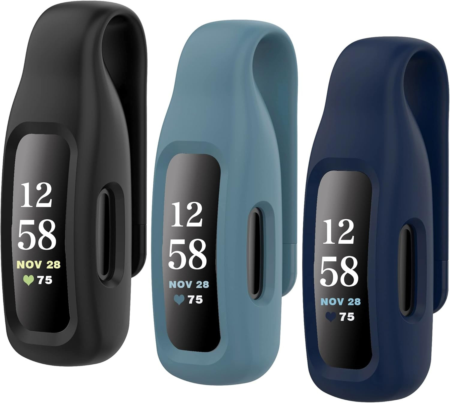 3-Pack Clips Replacement for Fitbit Inspire 2/Fitbit Inspire 3, Soft Comfortable