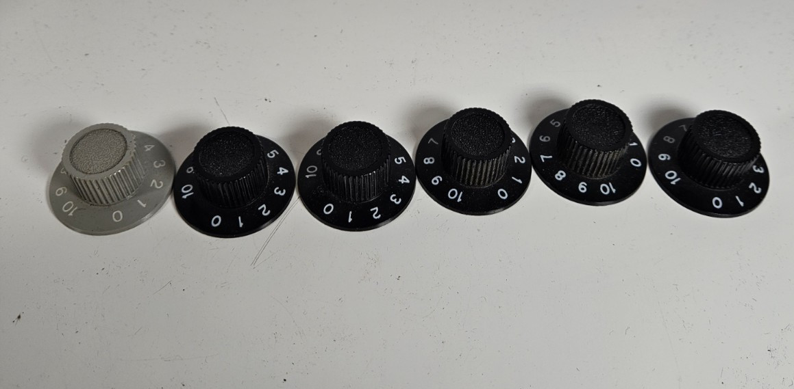 6 Shure M68 Microphone Mixer Preamplifier Amplifier Amp Numbered Knobs OEM