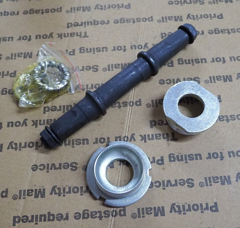 1 Set 9.5mm Bike Middle Solid Axle with 7mm Ball Bearings for Road Bicycle BX57