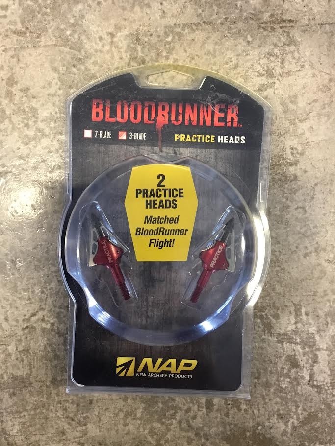 NAP Bloodrunner 3-Blade 100 Grain Practice Broadheads 2 Pack