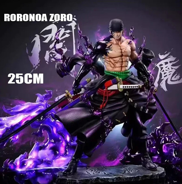 In Stock 25cm Anime One Piece Zoro Figures Sky Painting Roronoa Zoro Action Figu