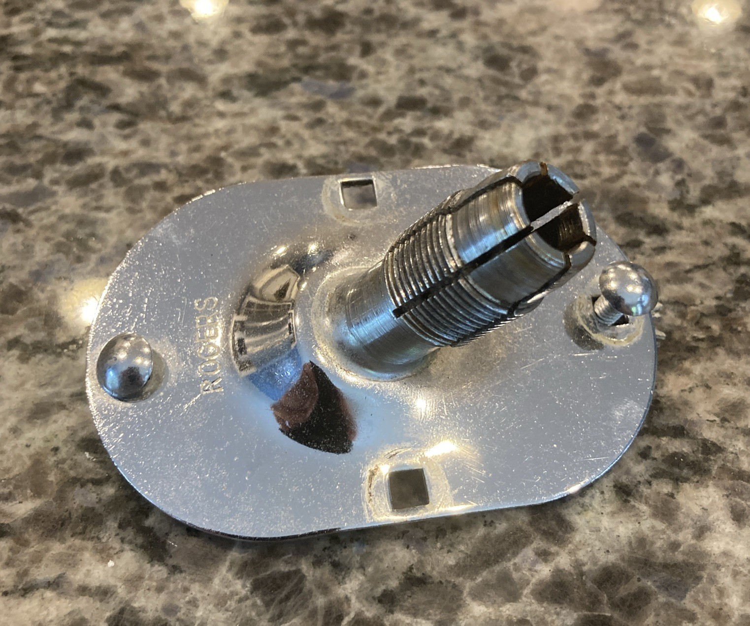 Rogers Swivomatic Spur or Tom Cymbal Arm Drum Receiver Mount Bracket VINTAGE 60s