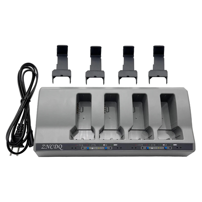 Four Ports/Slot Charger For Trimble Total Station GPS Battery R8 R6 S8 S6 R10