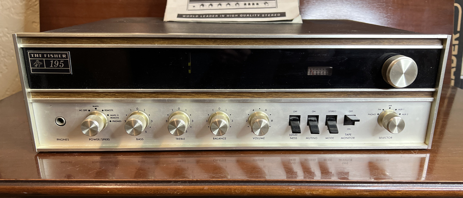 The Fisher 195 STEREO Solid State AM/FM Receiver
