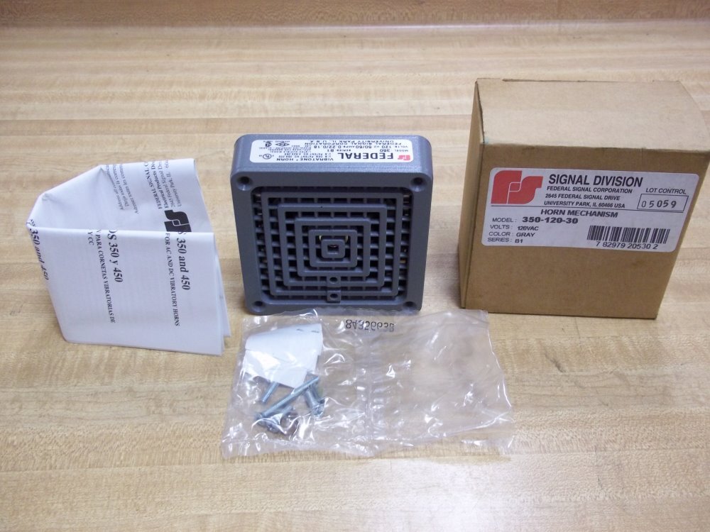 Federal Signal 350-120-30 Signal Horn Mechanism 350 0.22/0.18 Amps, Ser. B1