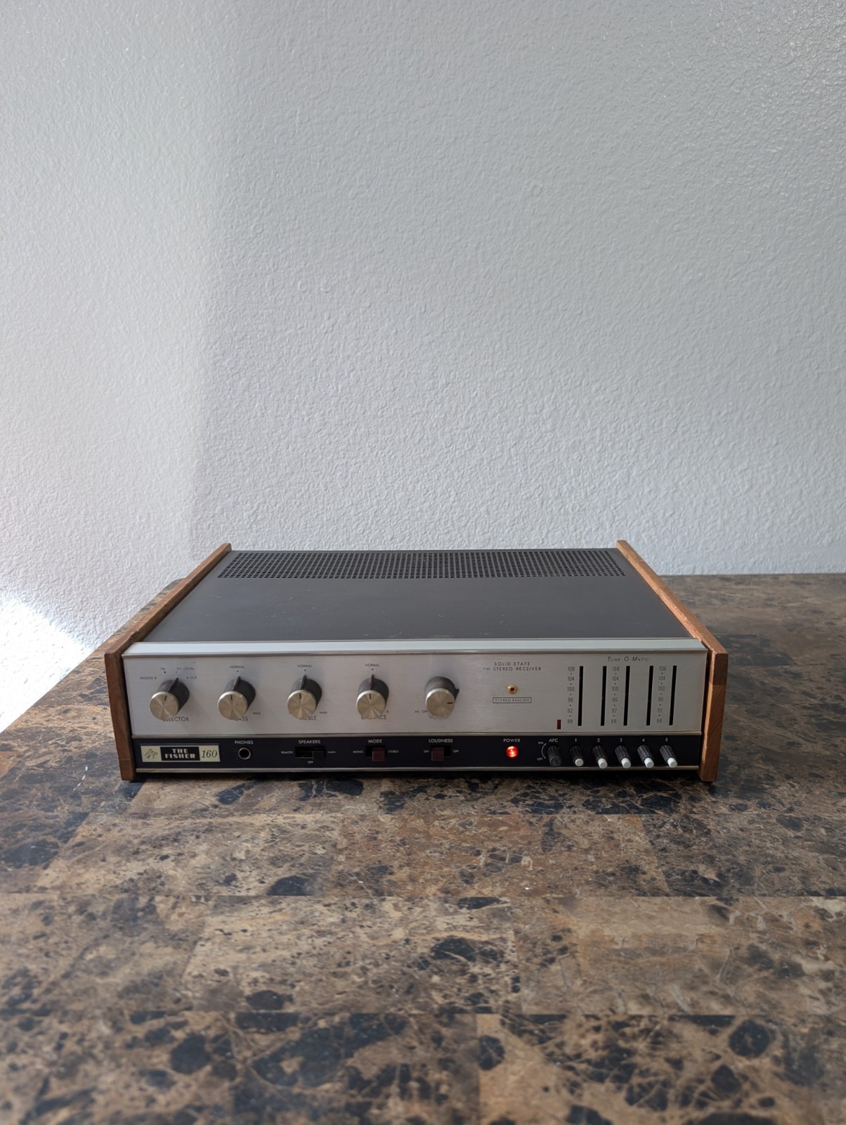 Vintage The Fisher 160-T FM Stereo Receiver - For Parts / Repair *READ*