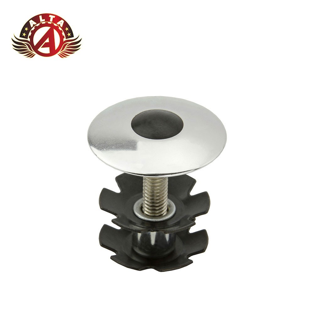 ALTA 1-1/8" Headset Top Cap w/ Star Nut Silver Alloy Stem Fork Compression Cap.