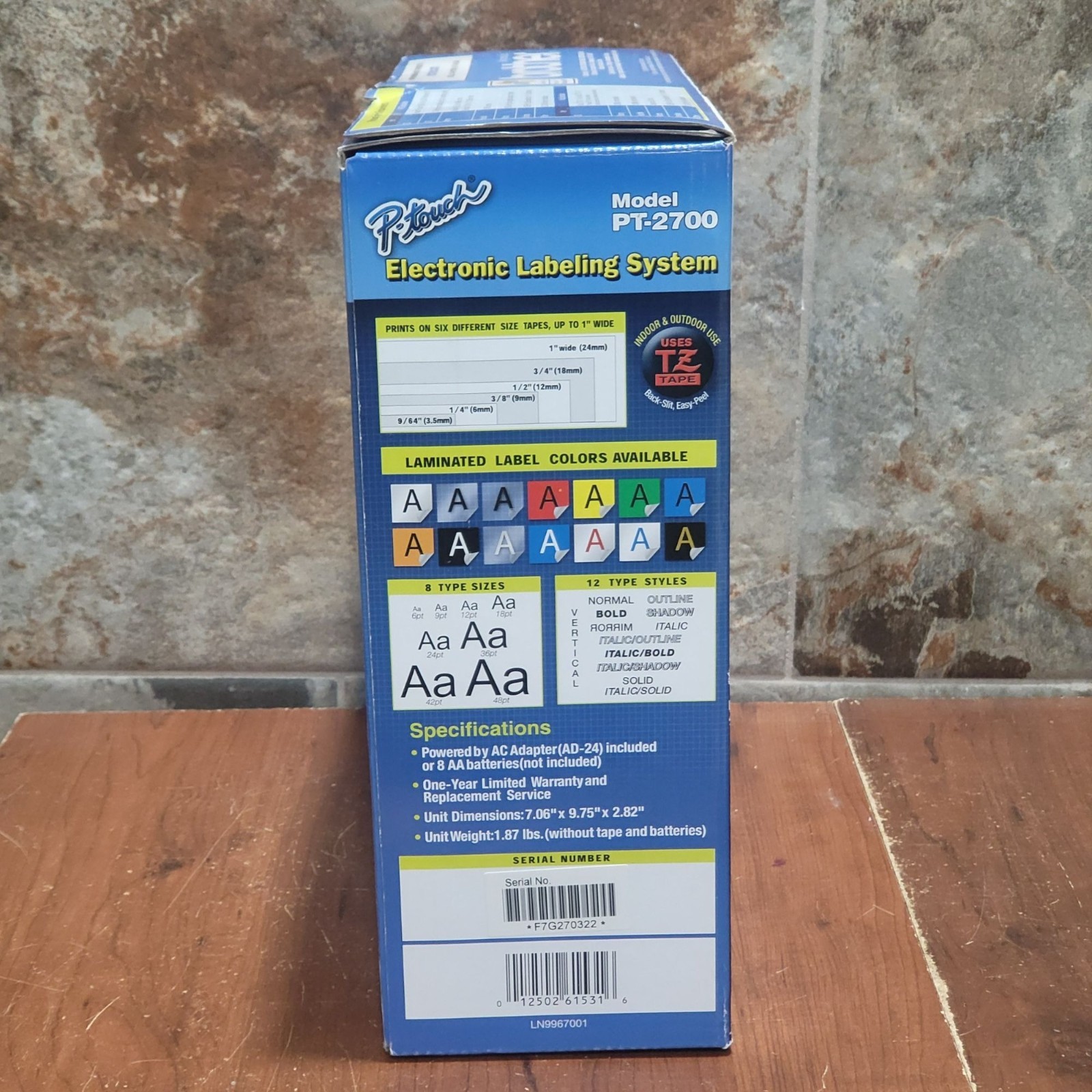 Brother PT 2700 Desktop Labeling System