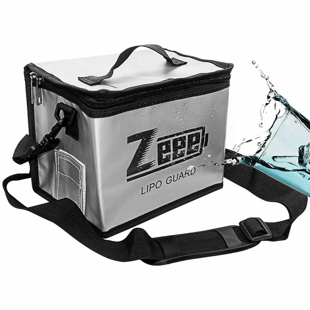 Zeee Lipo Battery Safe Bag Fireproof Explosionproof Guard for Storage & Charge