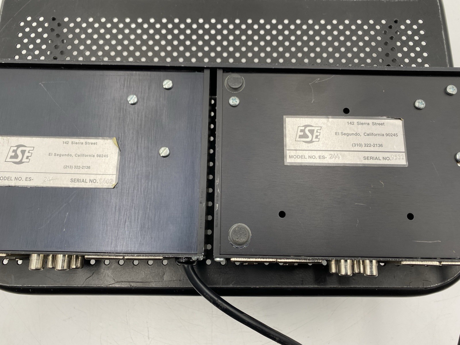 Lot of 2 ESE ES-244 Amplifier 4x4 Audio Level Interface
