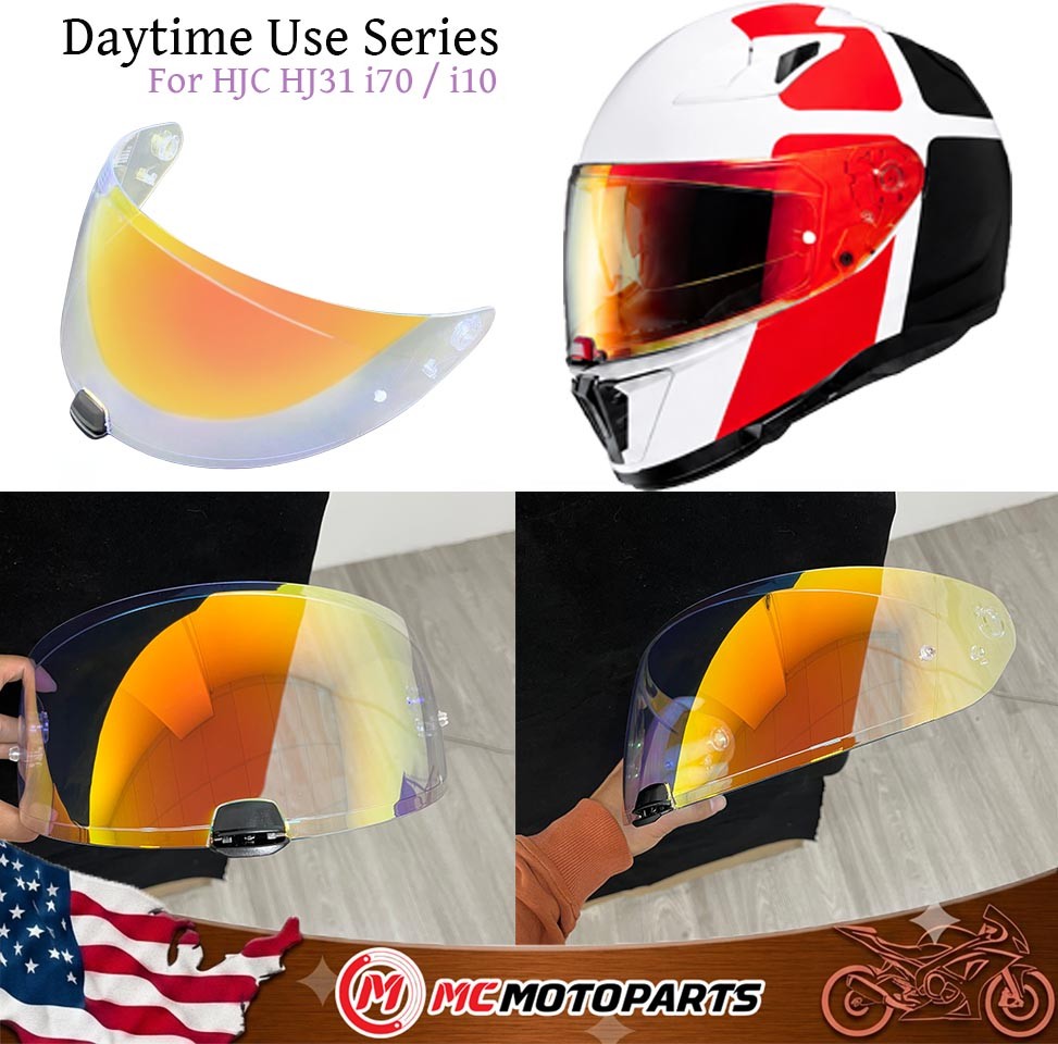 Nnw For HJC HJ31 i70 / i10 Pinlock Helmet Visor Clear - Day & Night Use Series.