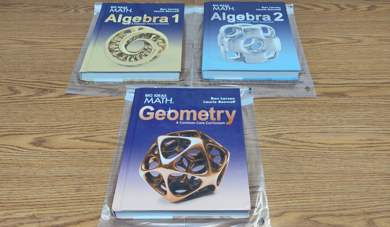LOT SET OF 3 BIG IDEAS MATH Algebra 1 & 2 & GEOMETRY 9781608408382 9781608408399