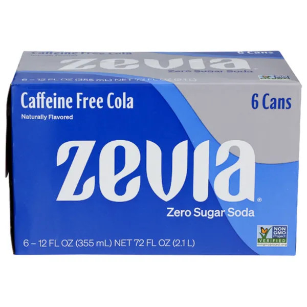 Zevia Caffeine Free Cola 6 Pack - 12 fl oz - Pack of 2