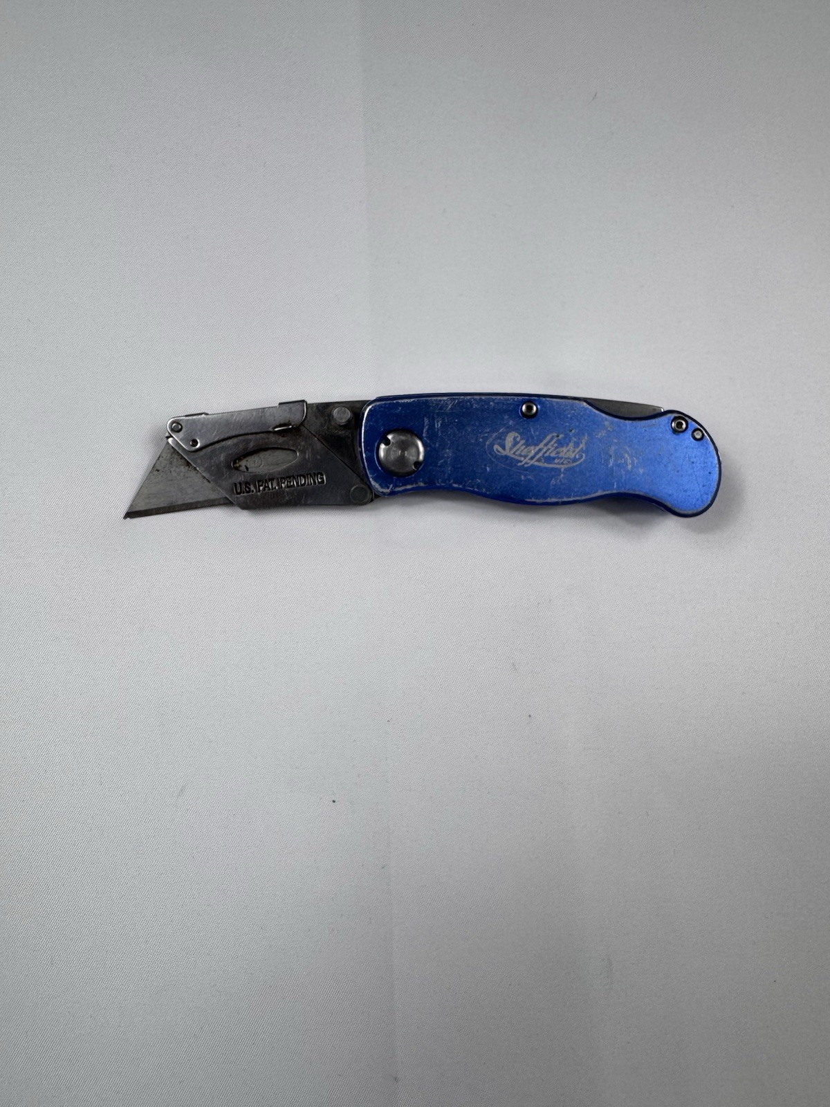 Sheffield Lockback Folding Box Cutter Utility Knife Quick Change w/ Belt Clip