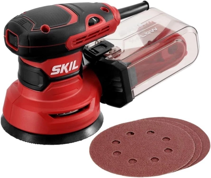Versatile 5" Random Orbital Sander with Variable Speed and Dust Collector System