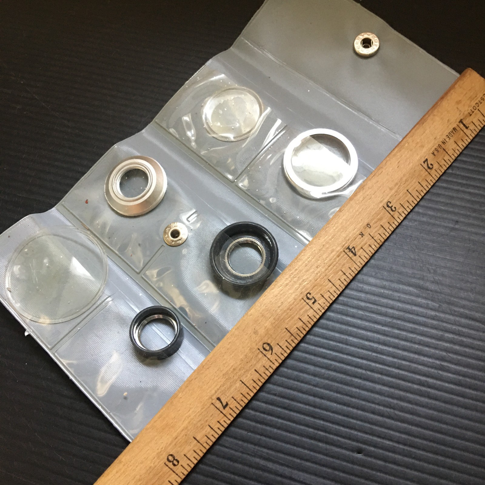 Vintage Cherry Dot Lumiscope Microscope Lens Kit w/ Case & Accessories