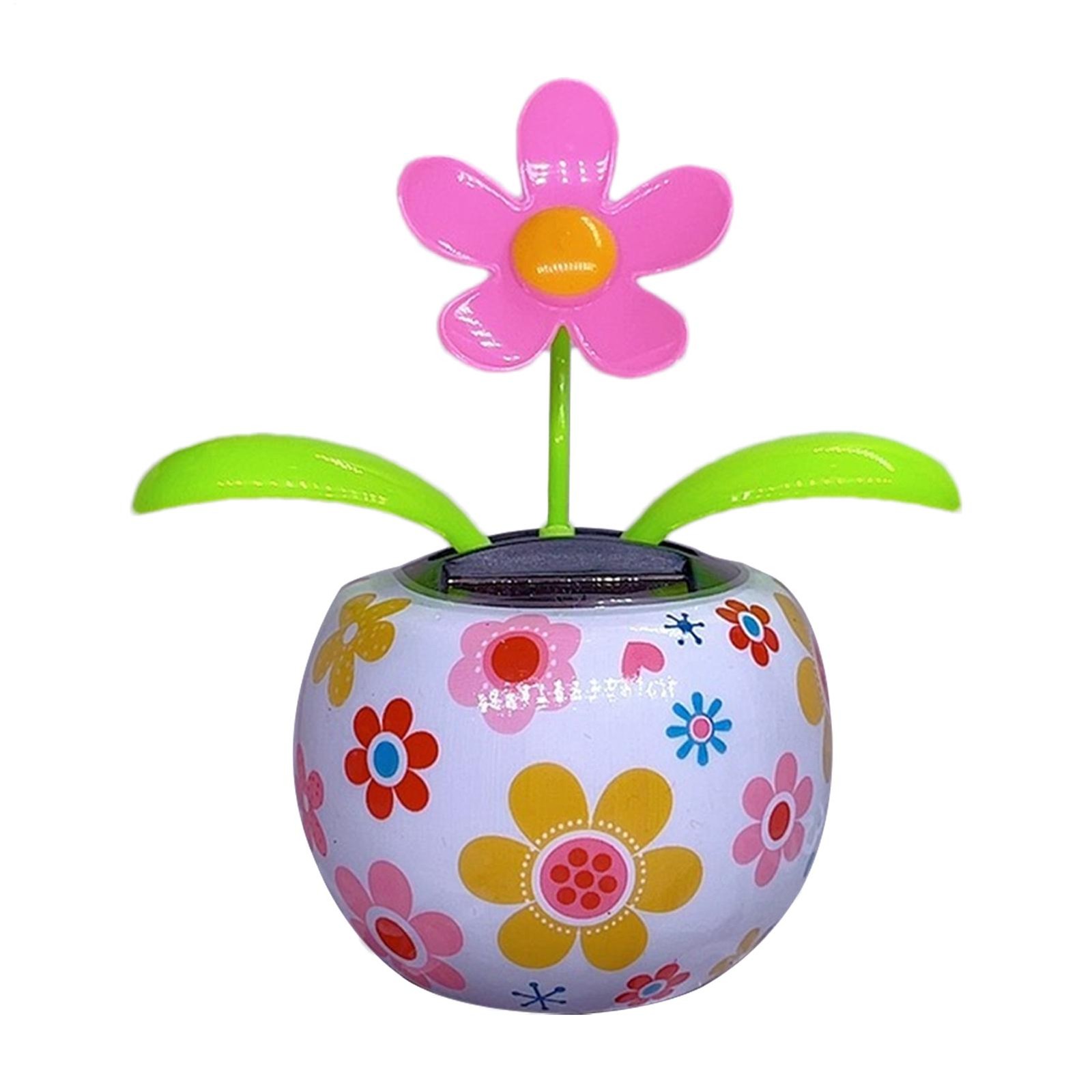Solar-Powered Dancing Flower Bobble head Solar Dancing Toy for Car Dashboard