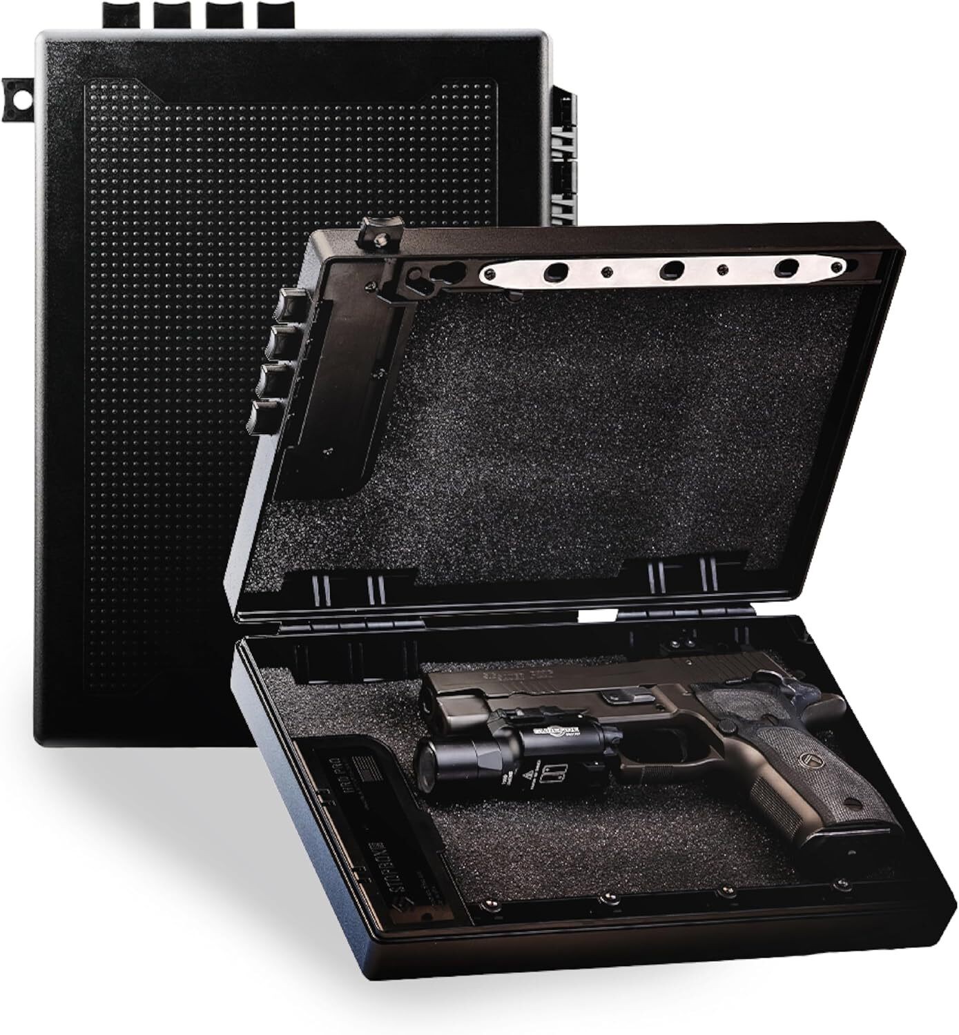 STOPBOX PRO Gun Safe Alternative for Handgun Storage, Instant Access Portable Gu