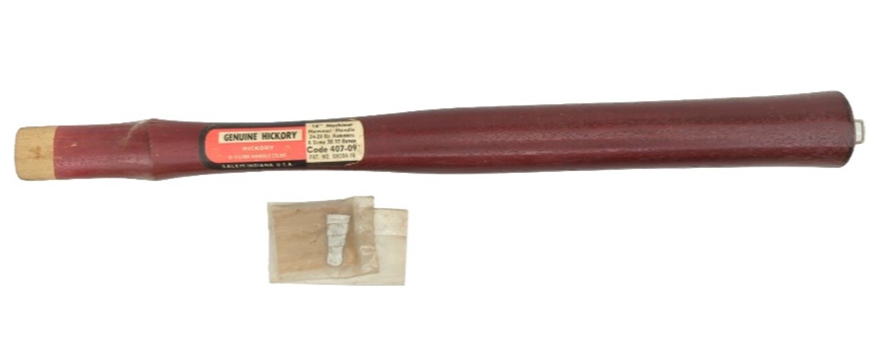 Sequatchie GH 204-16 Genuine Hickory 16” Machinist Hammer Handle for 24-28 oz.