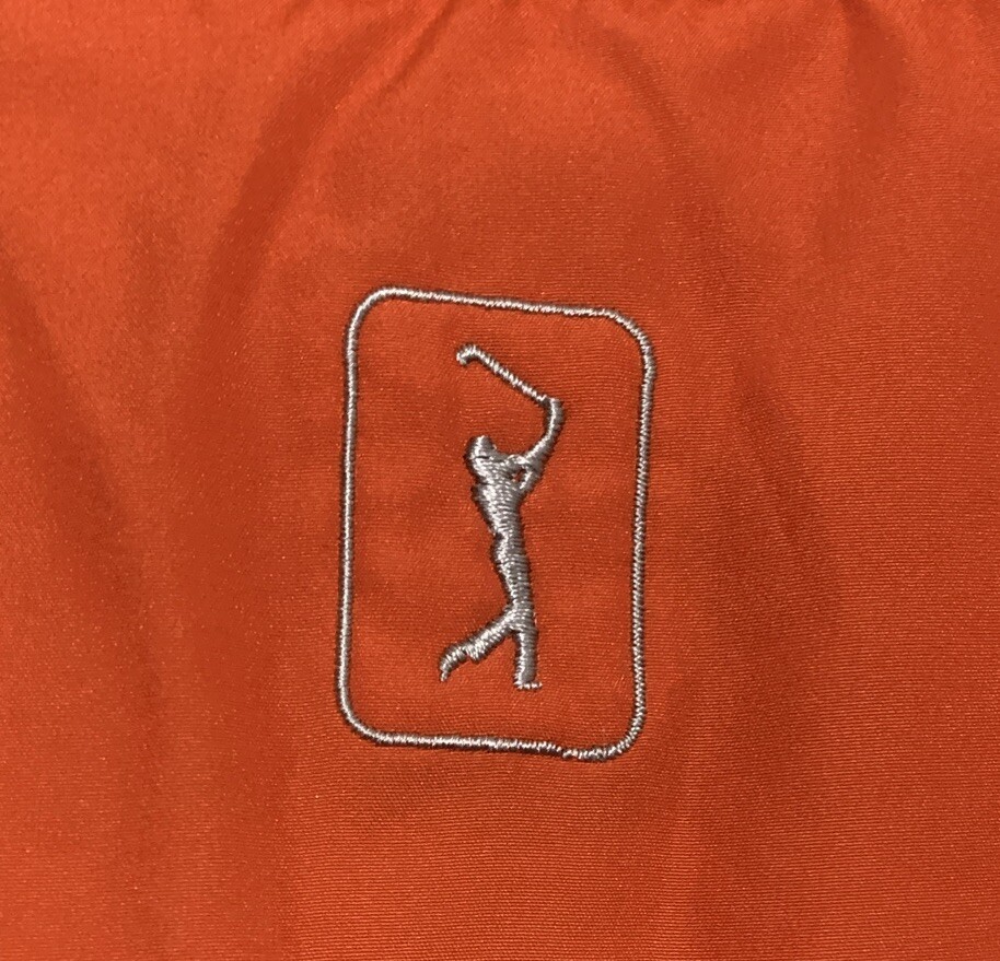 PGA TOUR MENS LARGE SWEATER PULLOVER LONG SLEEVE. Orange