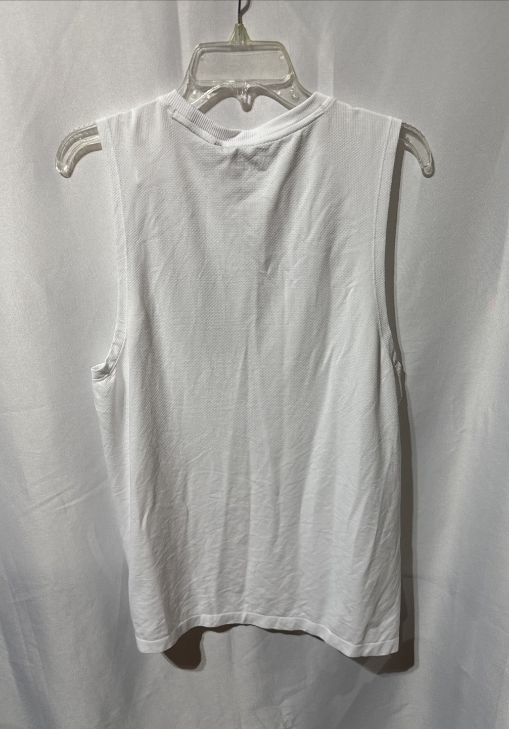 VRST Men’s Circuit Seamless Tank Top Space Dye Pure White