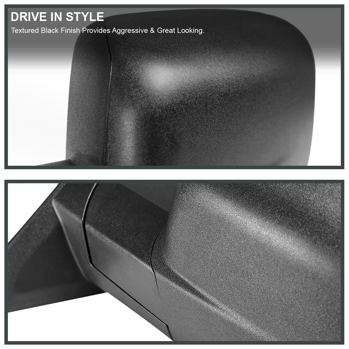 Left/Driver Side Fits 2009-2018 Dodge Ram 1500 Classic Manual Fold View Mirror