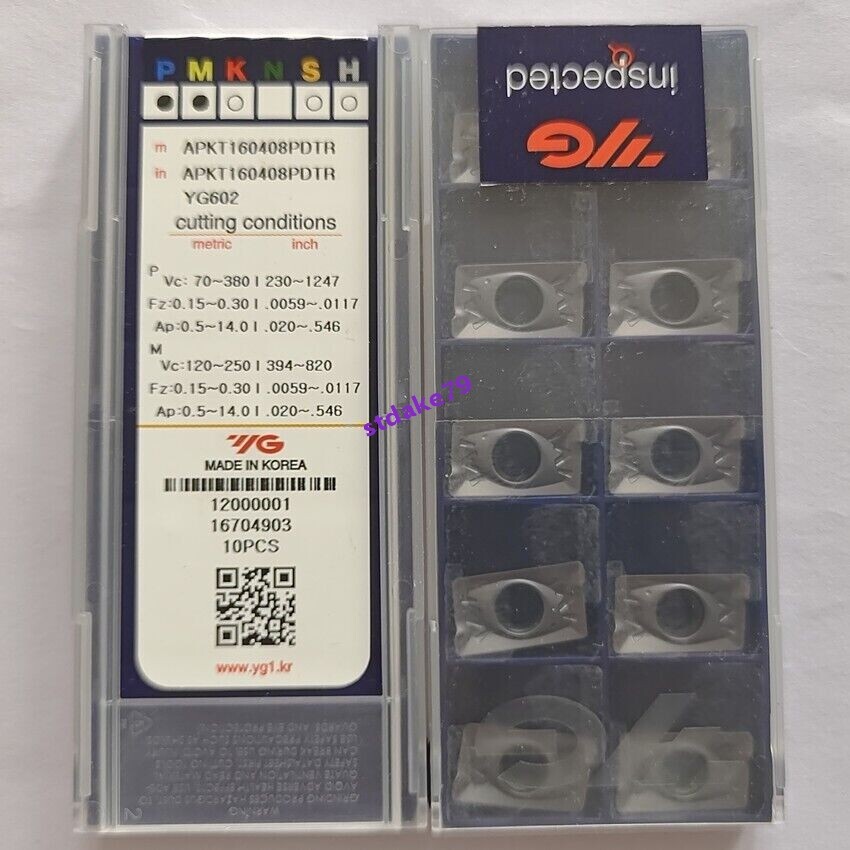 NEW APKT160408PDTR YG602 YG CNC blade Carbide Inserts Original 10pc