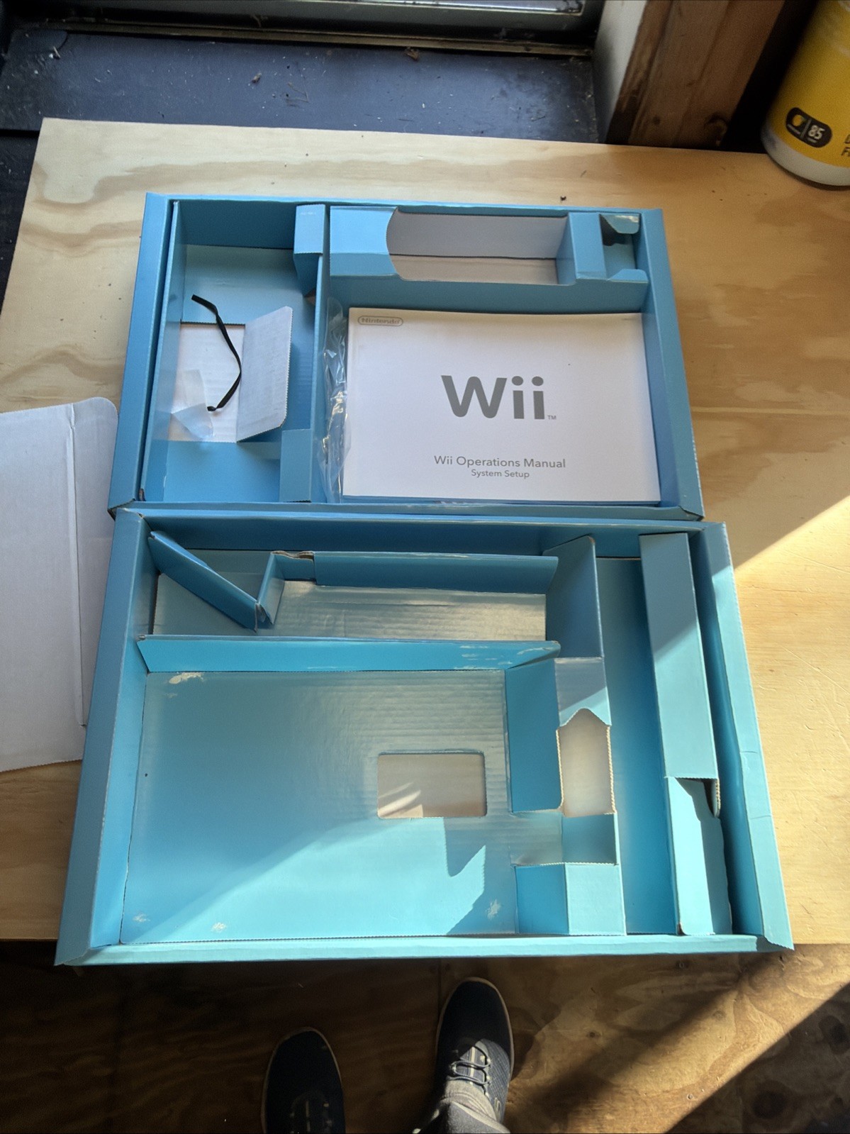 Nintendo Wii Sports White Console - BOX & INSERTS ONLY Ships Fast