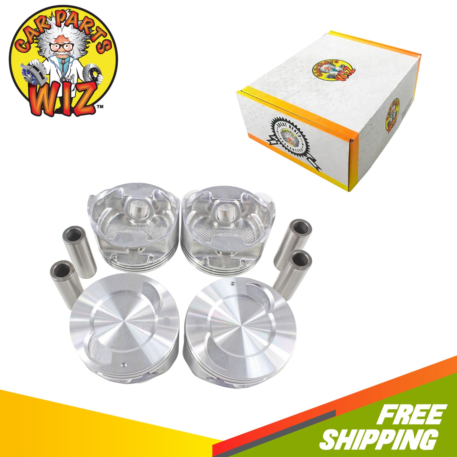 Engine Piston Set Fits 98-01 Ford Mazda B2500 Ranger 2.5L
