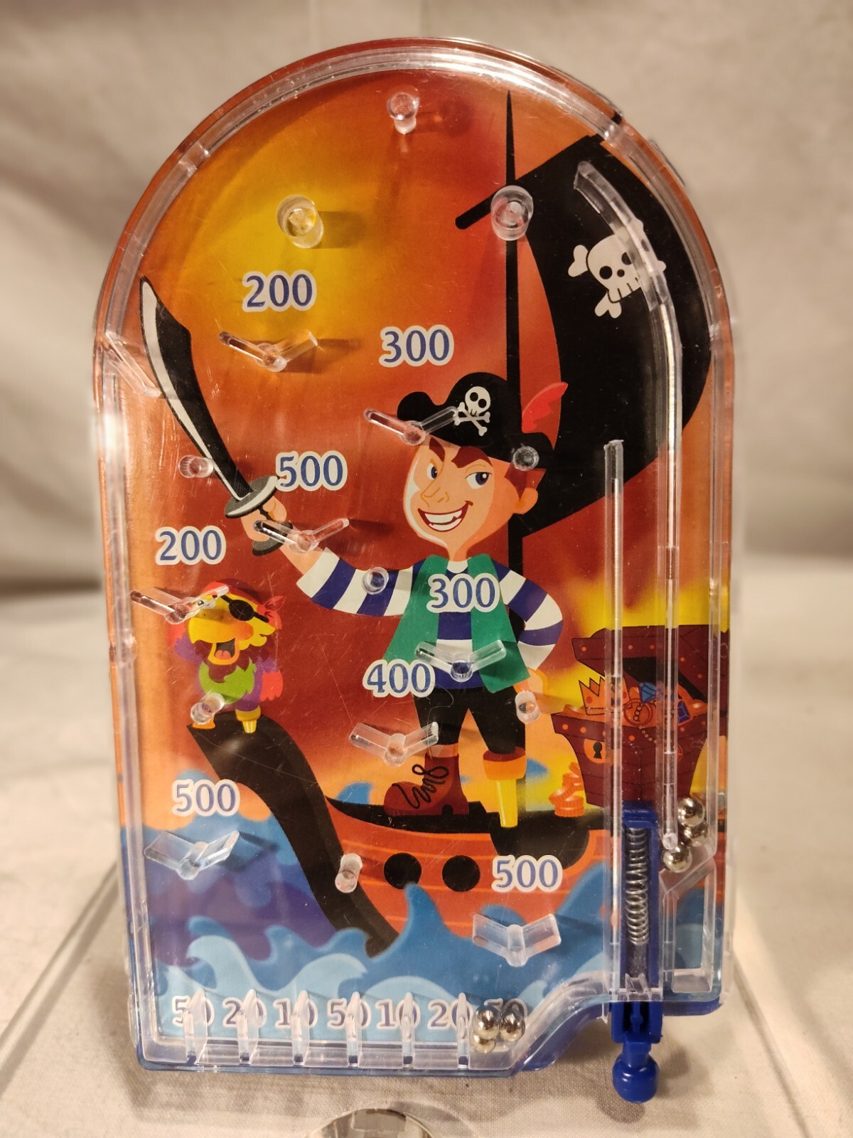 Tabletop Pirate Pinball Game Ship Treasures