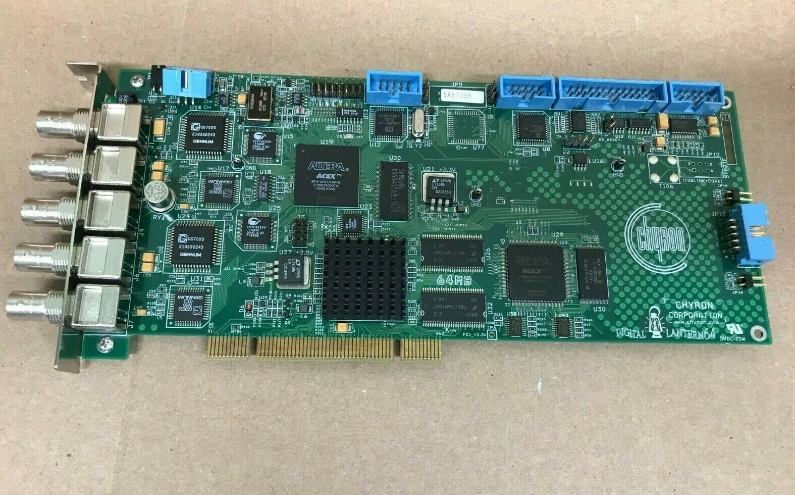 Chyron Digital Lantern 64 6A01338 Rev M pcCODI Character Generator CG PCI Card