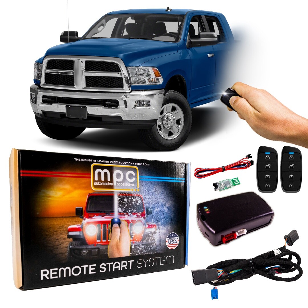 4-Button 2-Way Remote Starter For 2013-2017 RAM 3500 - Plugin - Push-to-Start