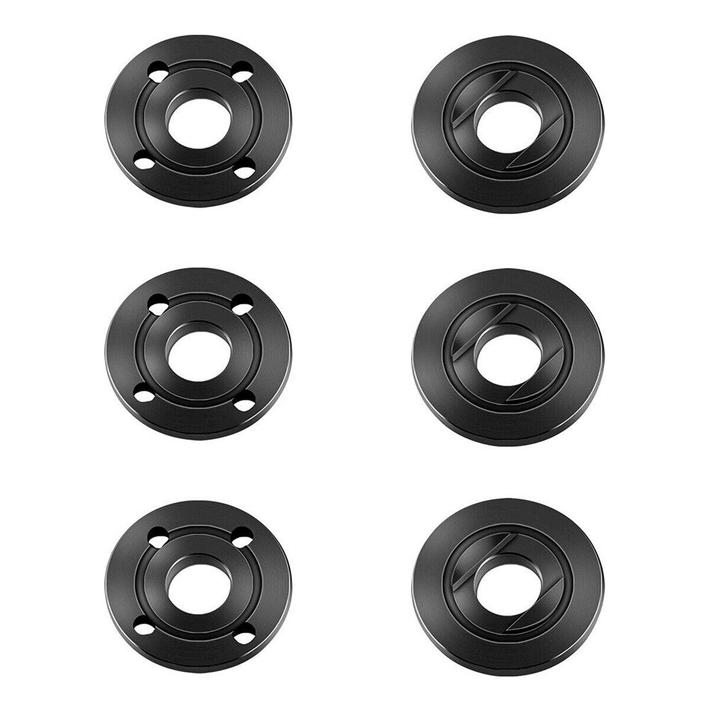 6-Pack 5/8-11 Angle Grinder Flange Nut For Milwaukee Bosch Inner Outer Lock Set