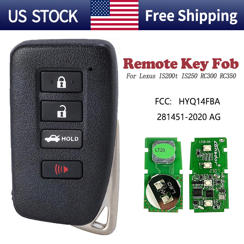 NEW REPLACEMENT FOR LEXUS IS RC SMART PROXIMITY KEY REMOTE FOB HYQ14FBA AG BOARD