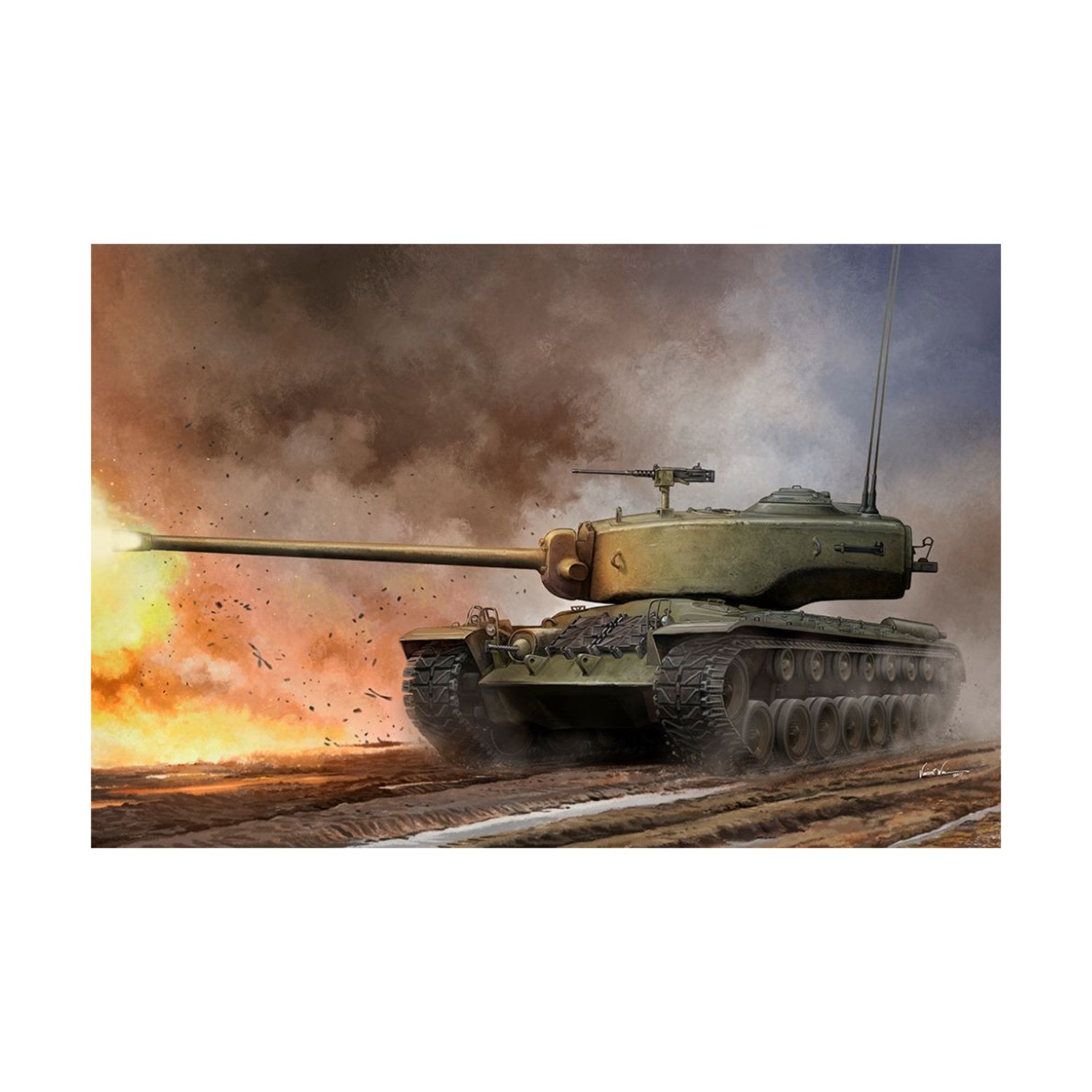 Hobby Boss Military Model Kit 1/35 US T32 Heavy Tank New