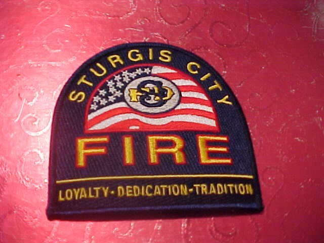 STURGIS CITY MICHIGAN FIRE DEPARTMENT PATCH SHOULDER SIZE UNUSED