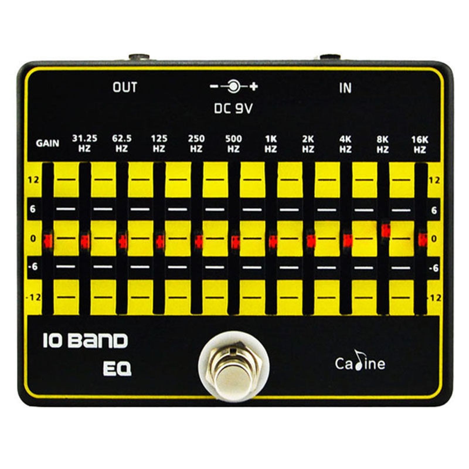 Caline CP-24 10 Band EQ Guitar or Bass Effect Pedal True Bypass Fast US Ship