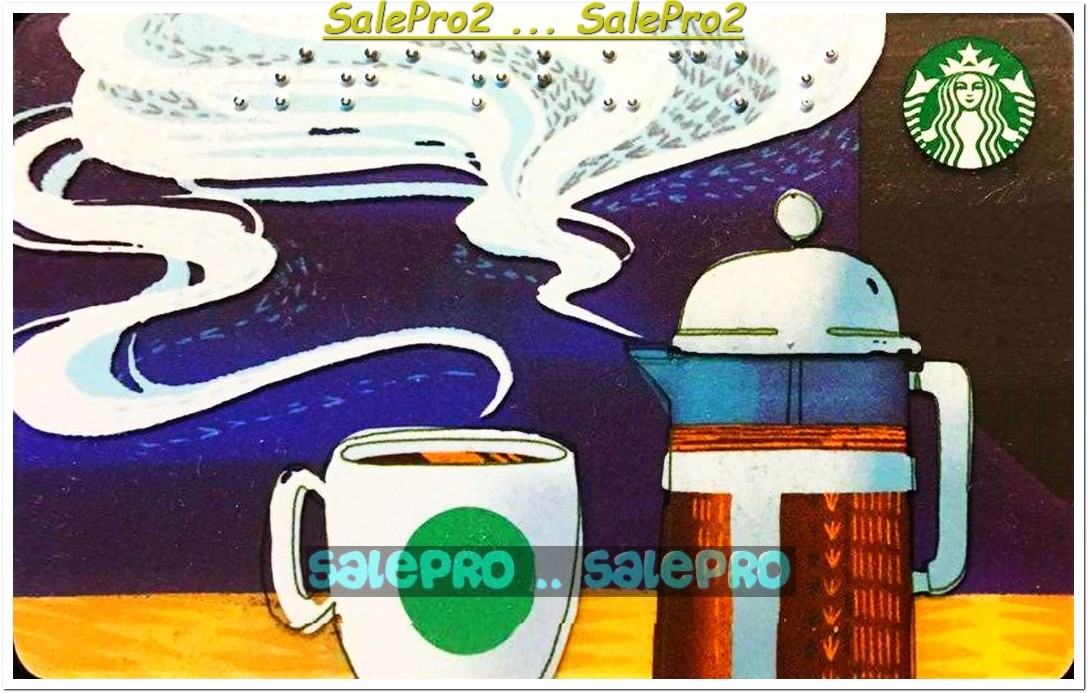 STARBUCKS 2017 COFFEE SIREN BLIND AWARENESS BRAILLE FR/ENG COLLECTIBLE GIFT CARD