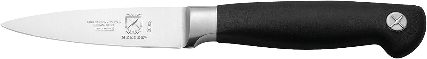 Mercer Culinary M20003 Genesis 3.5-Inch Paring Knife,Black 3.5", Black
