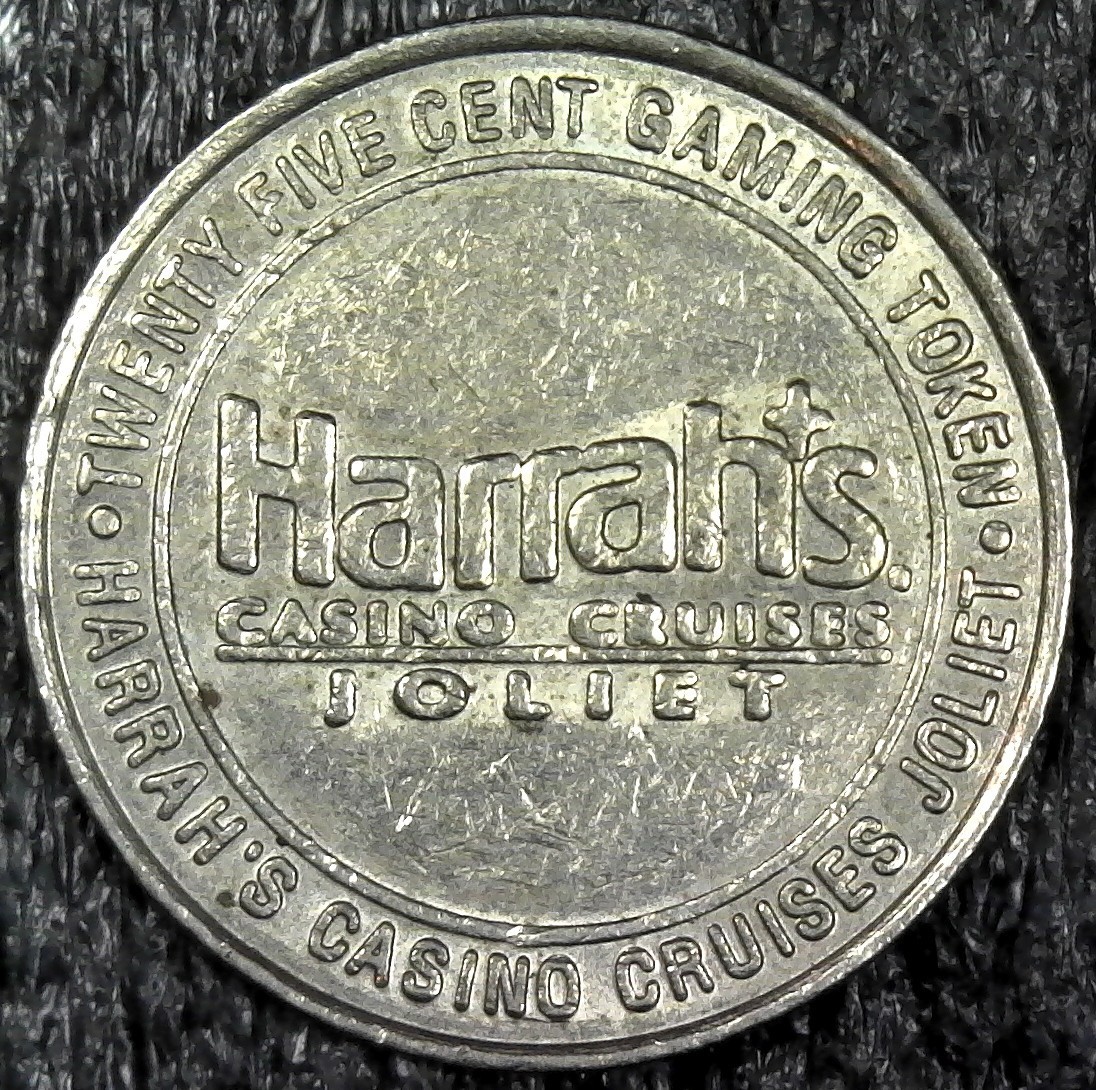 Harrah's Casino Cruises Joliet, IL 25 Cent Slot Gaming Token 25mm (c1365)