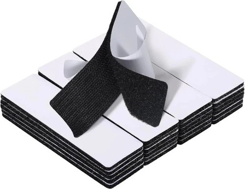 20 Sets Sticky Back Fastener Heavy Duty Hook & Loop Adhesive Strips 1x4” Black