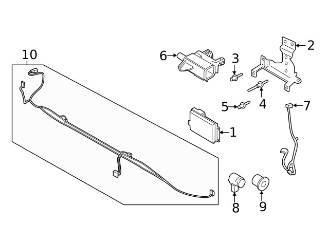 Genuine Ford Cruise Control Distance Sensor Stud W717468-S439