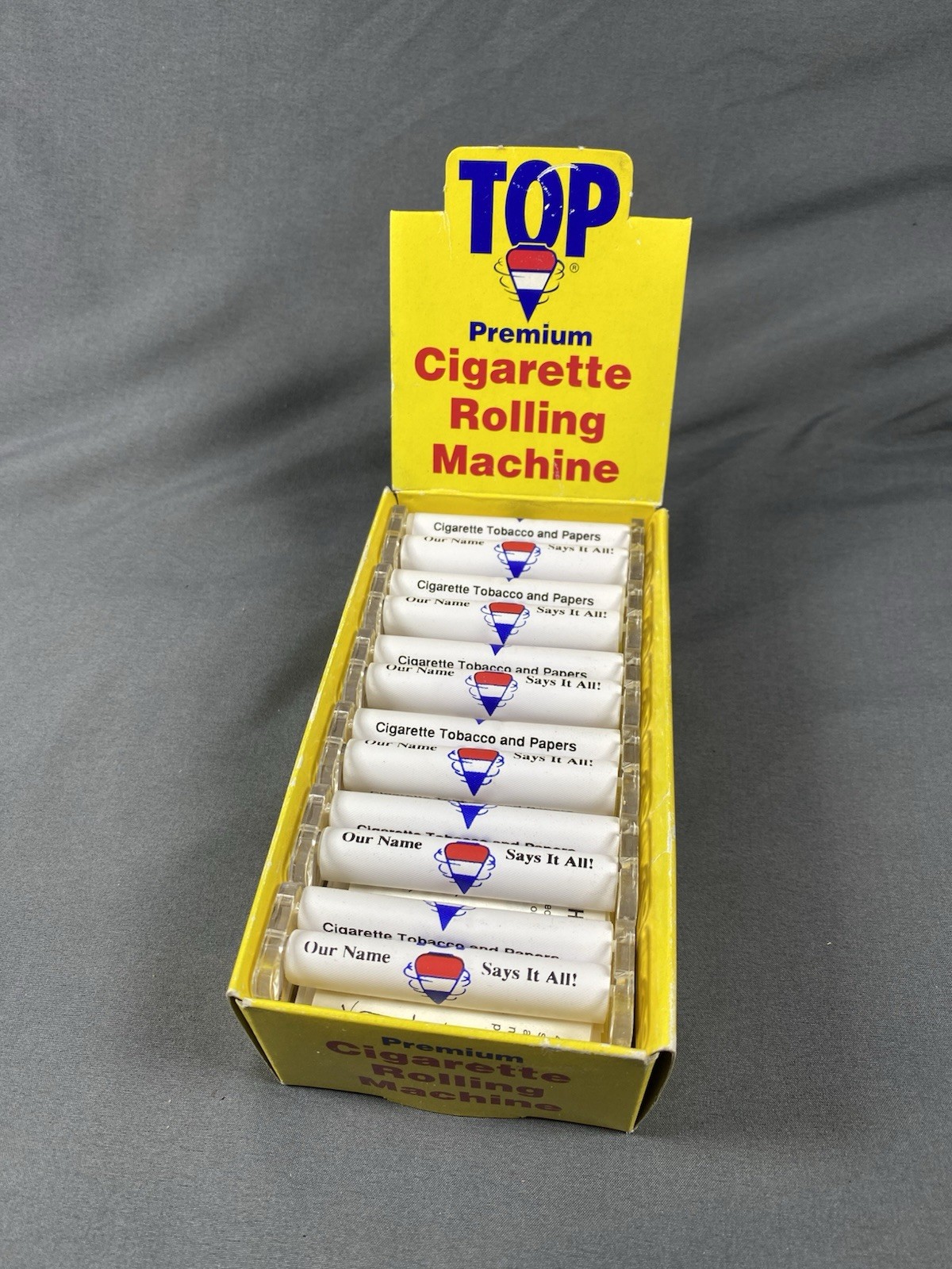 VINTAGE 1996 TOP PREMIUM CIGARETTE ROLLING MACHINE - BOX OF 12 PK