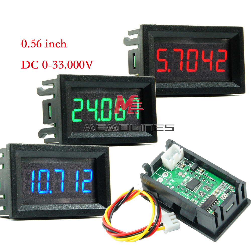 DC0-33V 0.36 inch LED Display Three-wire Five-digit High-precision Voltmeter New