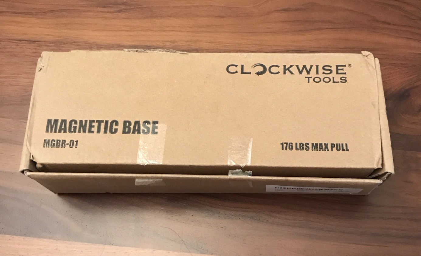 Clockwise Tools MGBR-01 M…tor Gauge Magnetic Base 176 LBS Max Pull