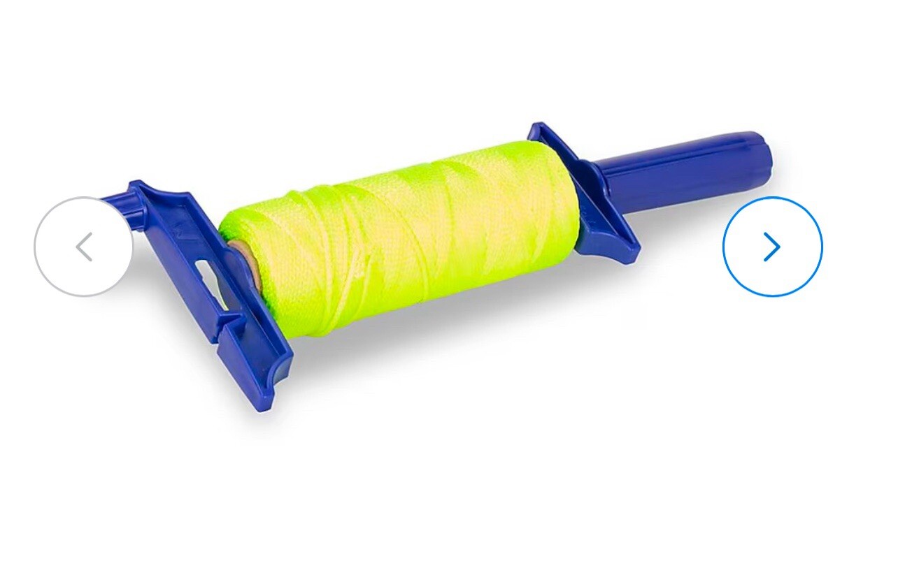 SET OF 2 Marshalltown 500ft Refillable Line Winder Nylon Mason String 495343