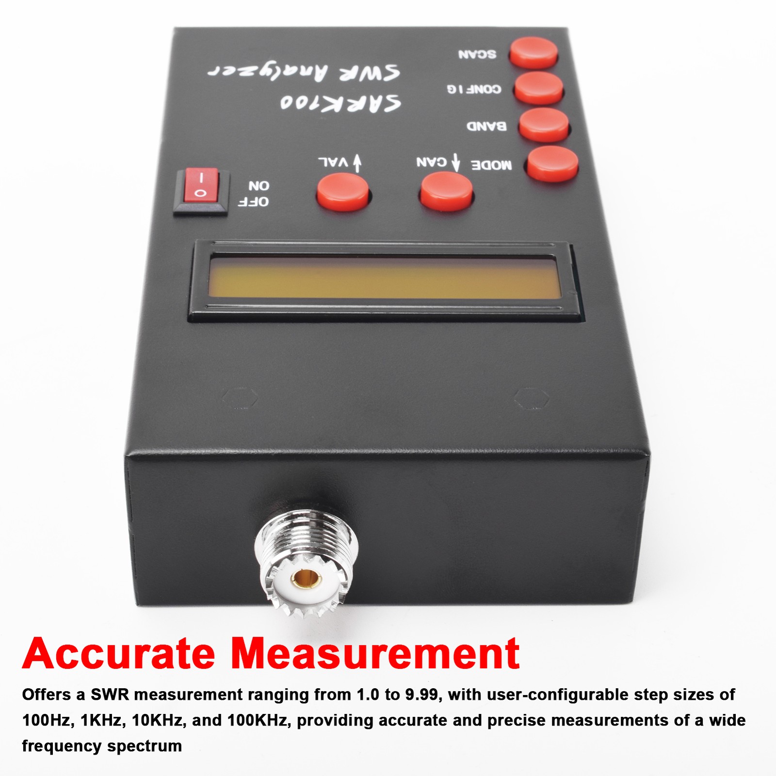 SARK100 Portable Antenna Analyzer Meter User-Friendly Operation With High GPCD