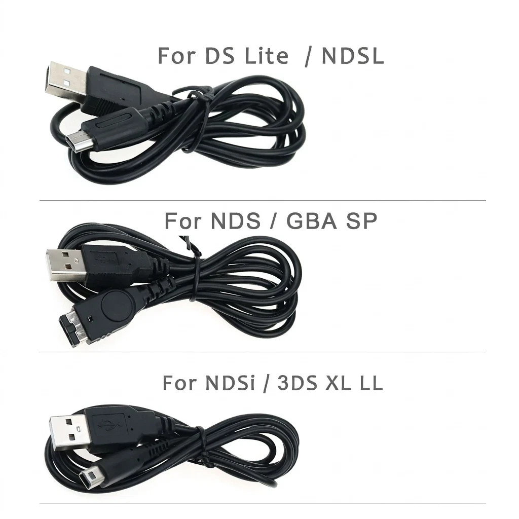 USB Charger Cable for Nintendo DS Lite DSi 3DS XL GBA SP Power Cord